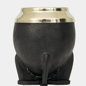 MATE TORPEDO • Negro • Calabaza con Virola de Alpaca